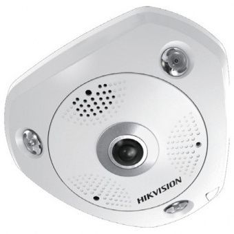 6Мп FishEye-камера Hikvision DS-2CD6362F-IS с ИК-подсветкой и мультиканальным режимом